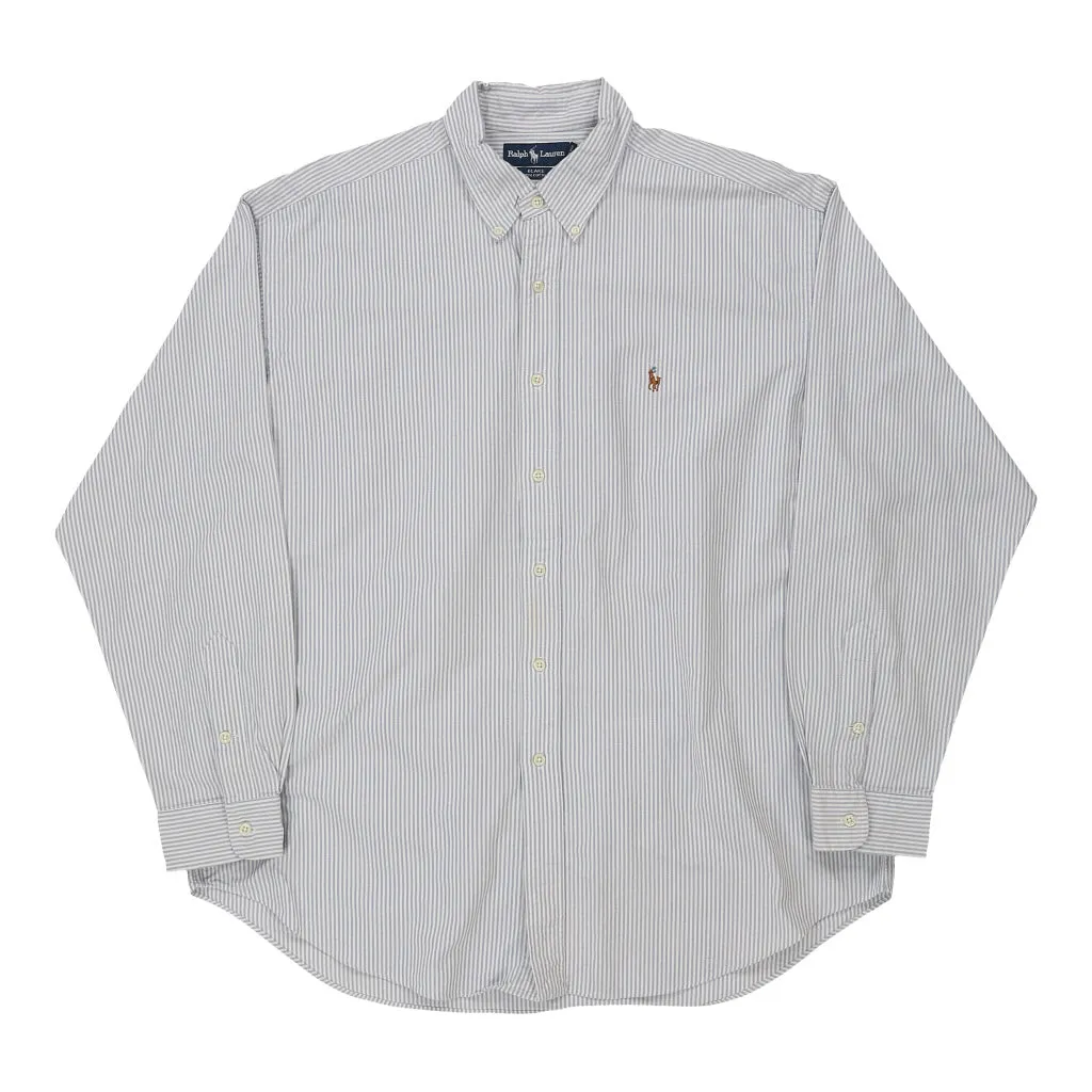 Blake Ralph Lauren Striped Shirt - XL Blue Cotton