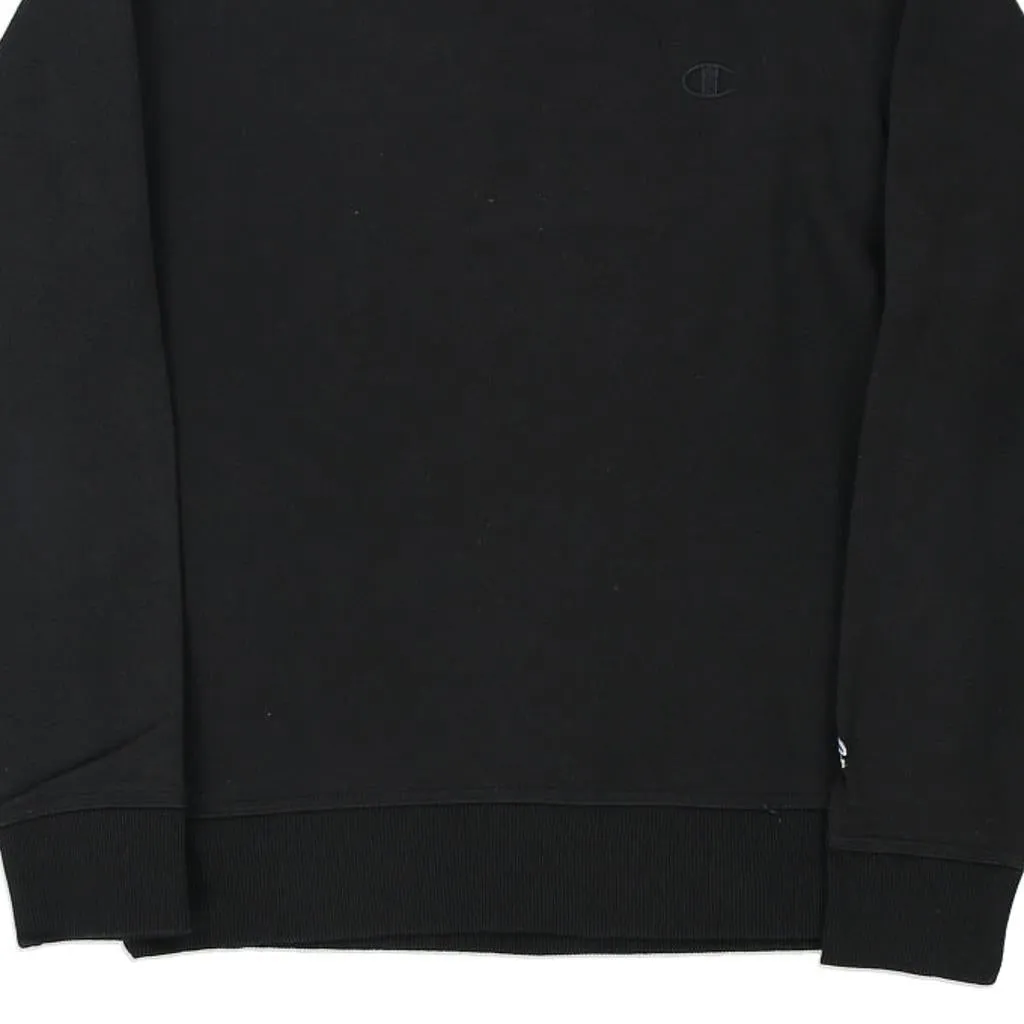 Champion Sweatshirt - Medium Black Cotton Blend