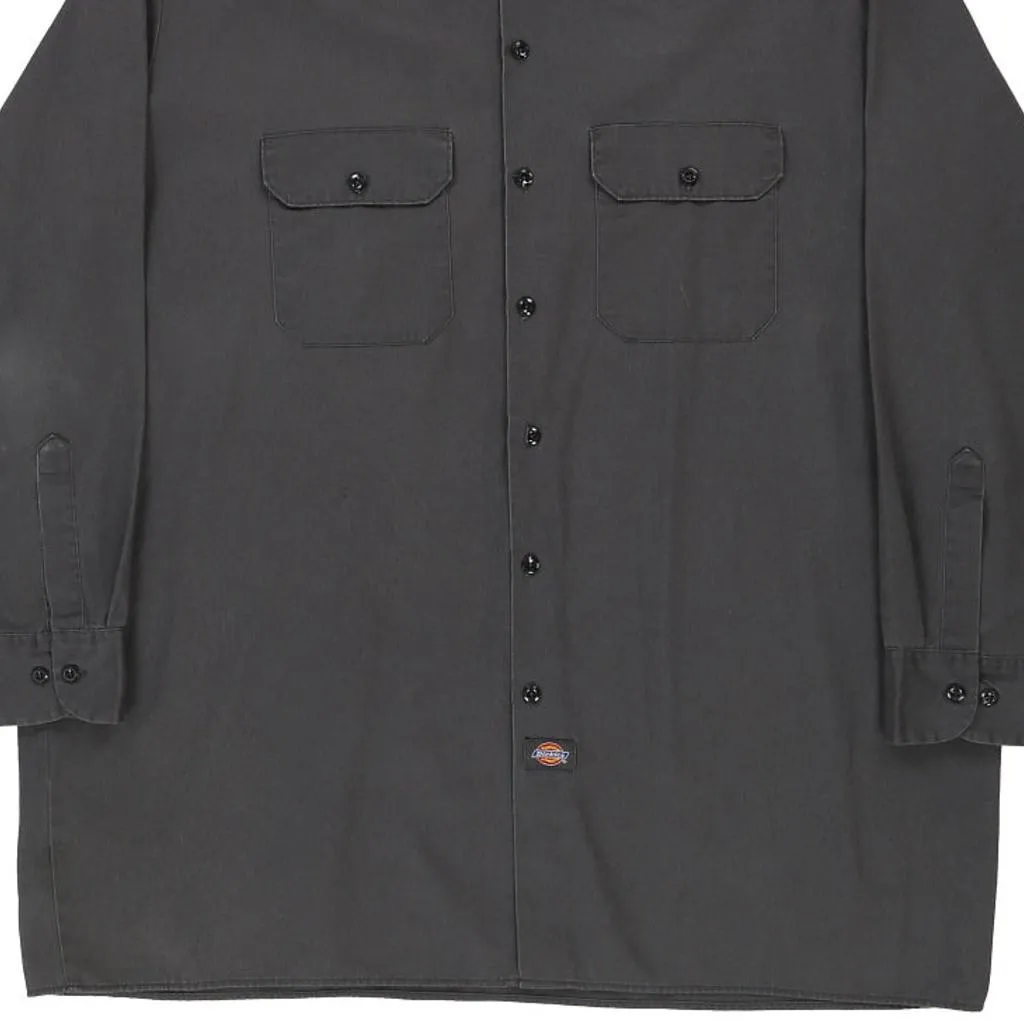 Dickies Shirt - 2XL Grey Polyester Blend