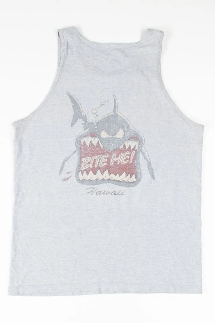 Faded Bite Me Hawaii Tank