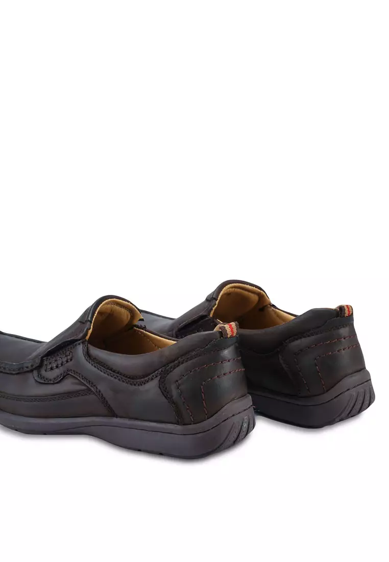 Faux Leather Slip Ons