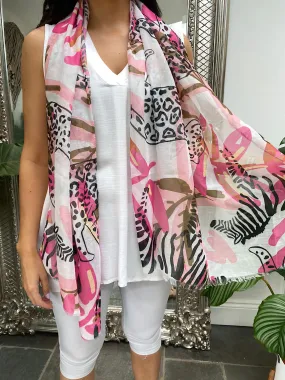 Forest Print Lightweight Scarf