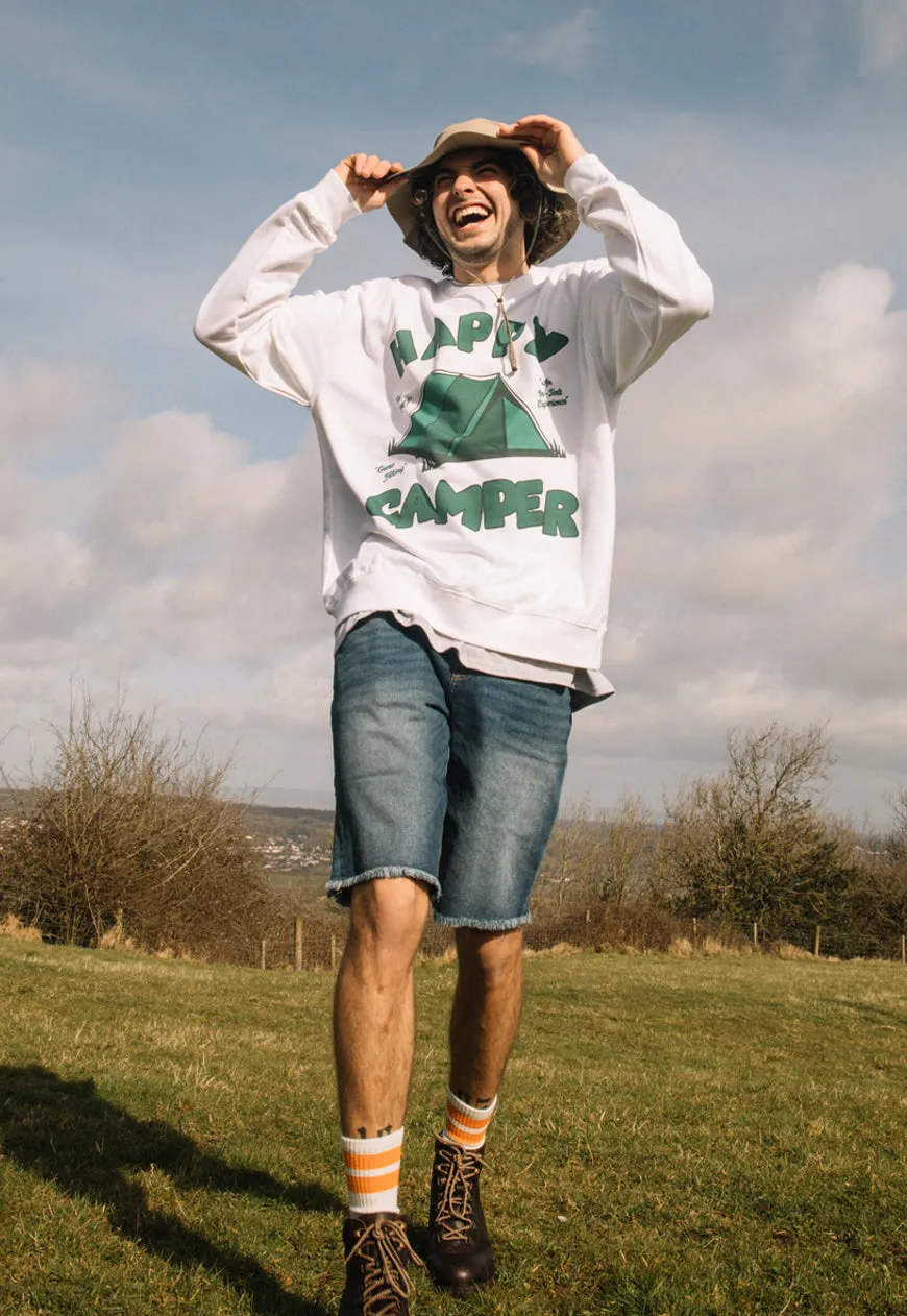 Happy Camper Men's Slogan Sweatshirt
