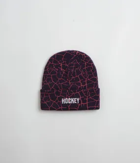 Hockey Crackle Beanie - Purple Midnight