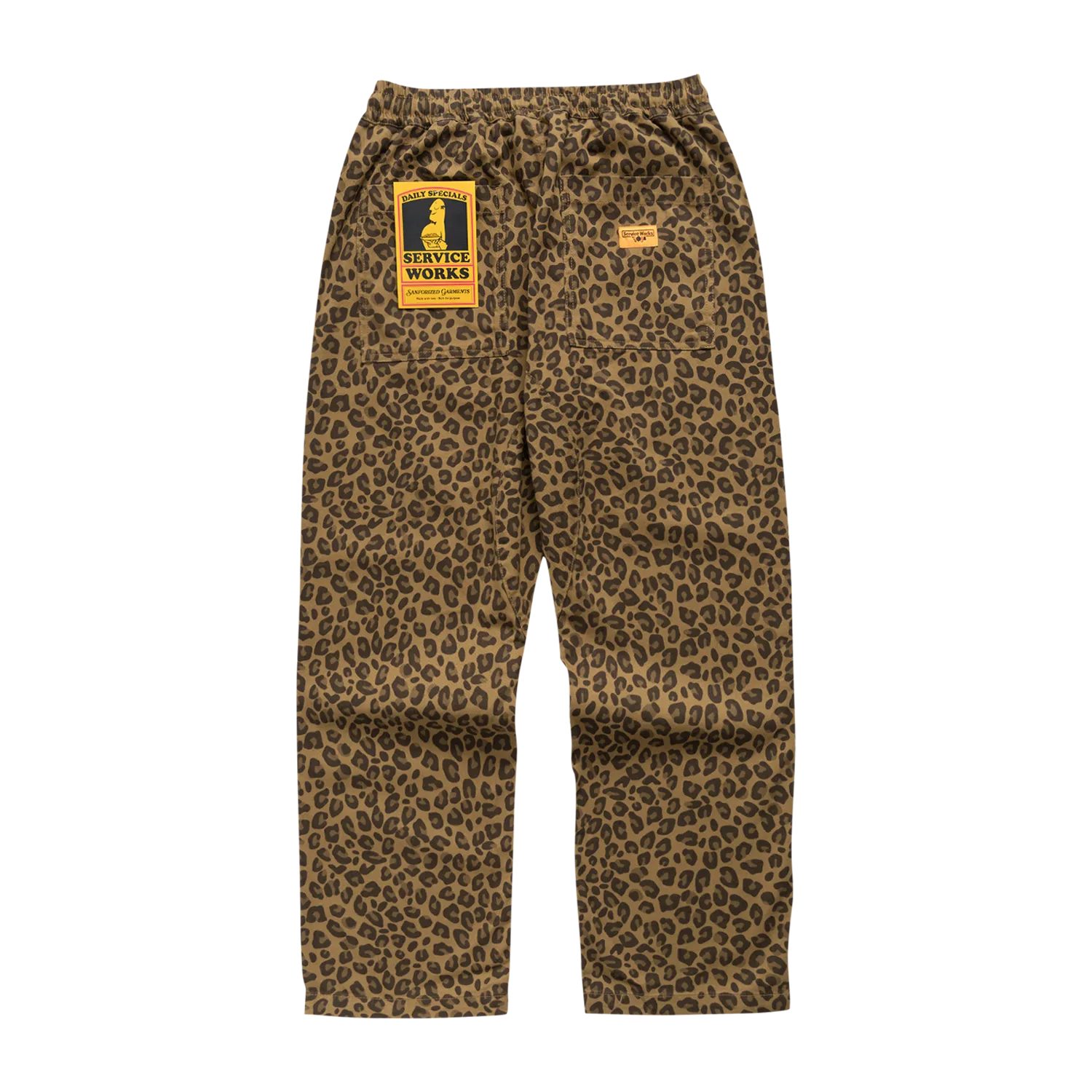 Leopard Chef Pant - Brown