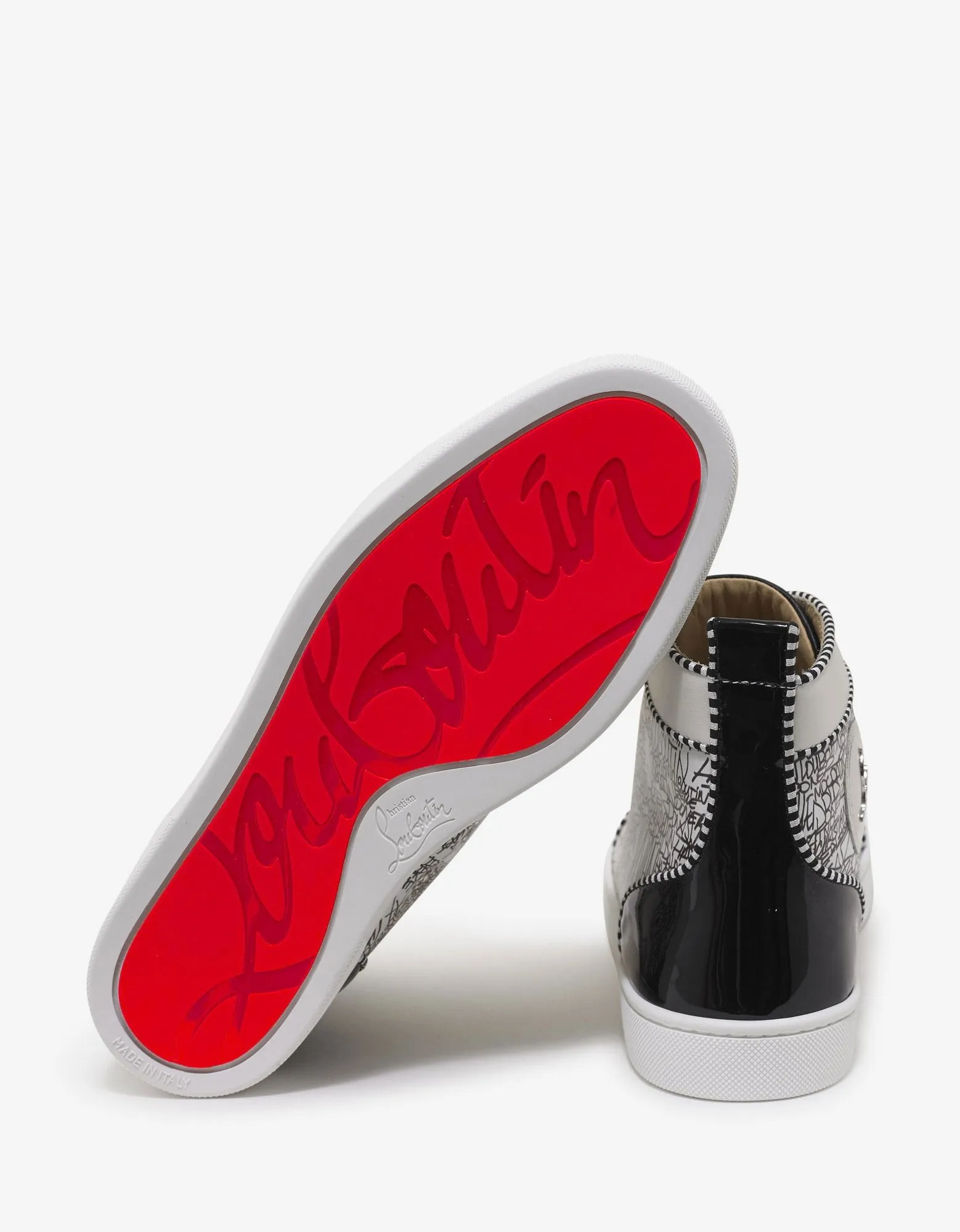 Lou Spikes Orlato Flat Caligraf High Top Trainers -