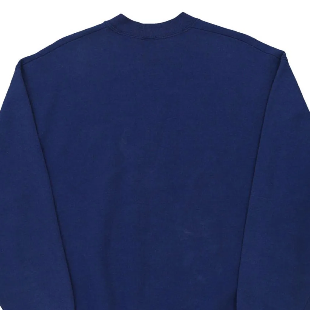 Made in USA Bvd Sweatshirt - Large Blue Cotton Blend