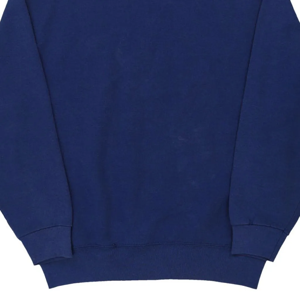 Made in USA Bvd Sweatshirt - Large Blue Cotton Blend
