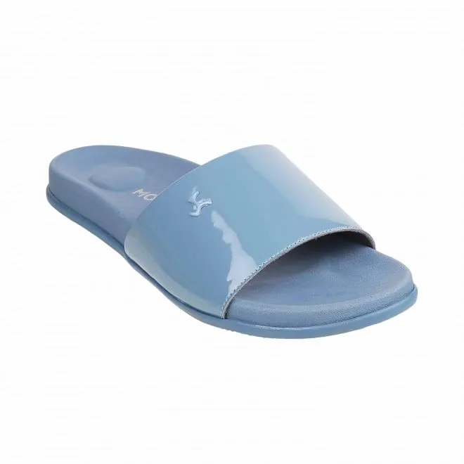 Mochi Women Blue Casual Slip Ons
