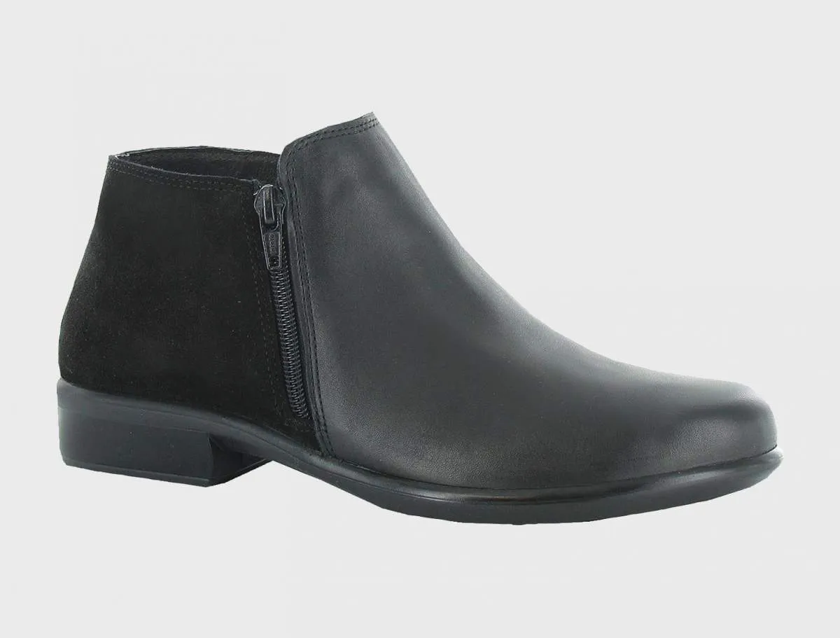 Naot Helm Black Ankle Boot