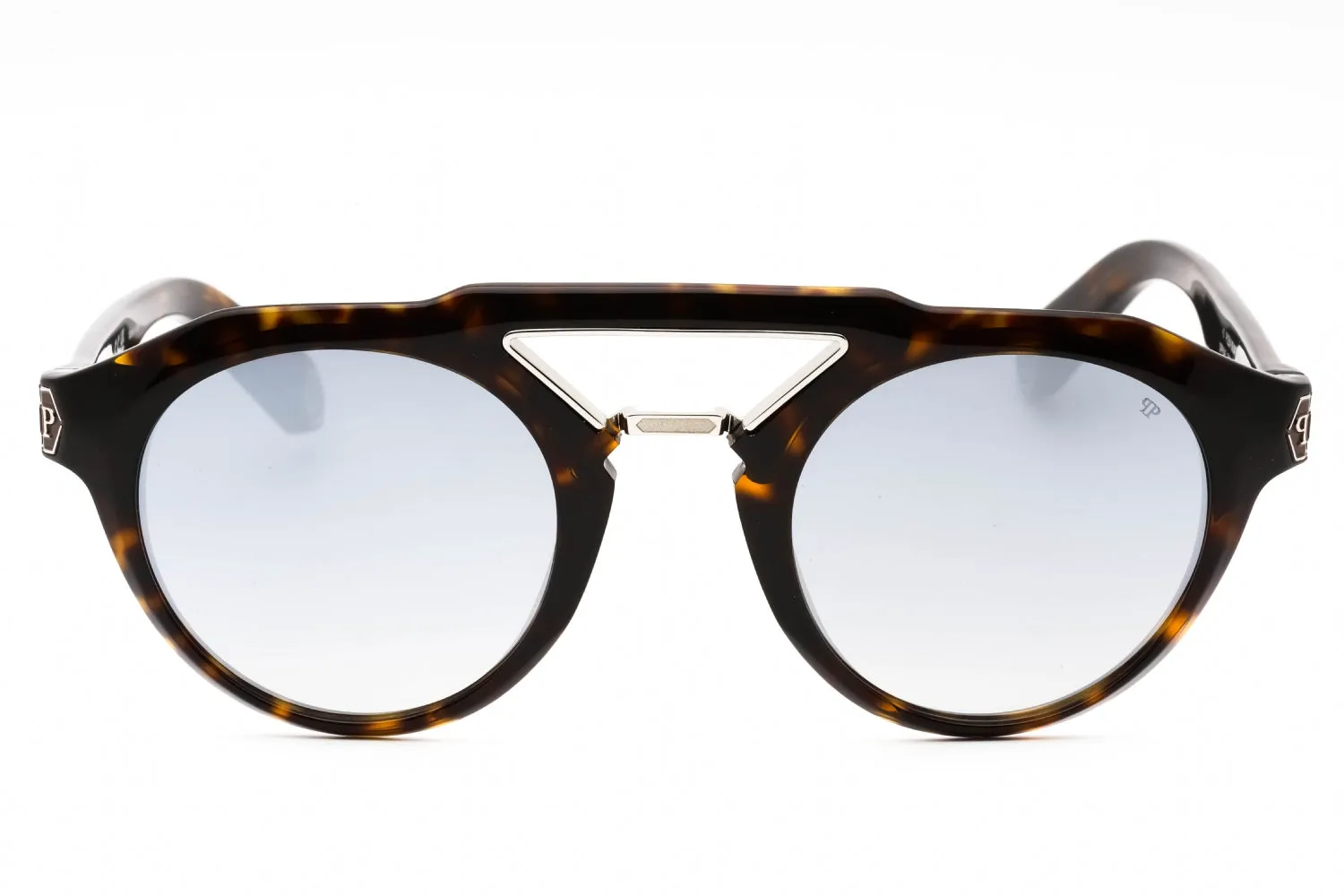 Philipp Plein SPP045M Sunglasses Shiny Dark Havana