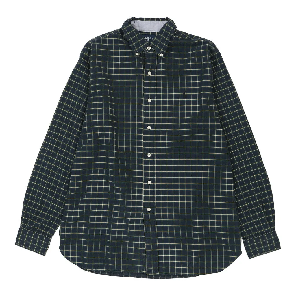 Ralph Lauren Checked Shirt - Medium Navy Cotton