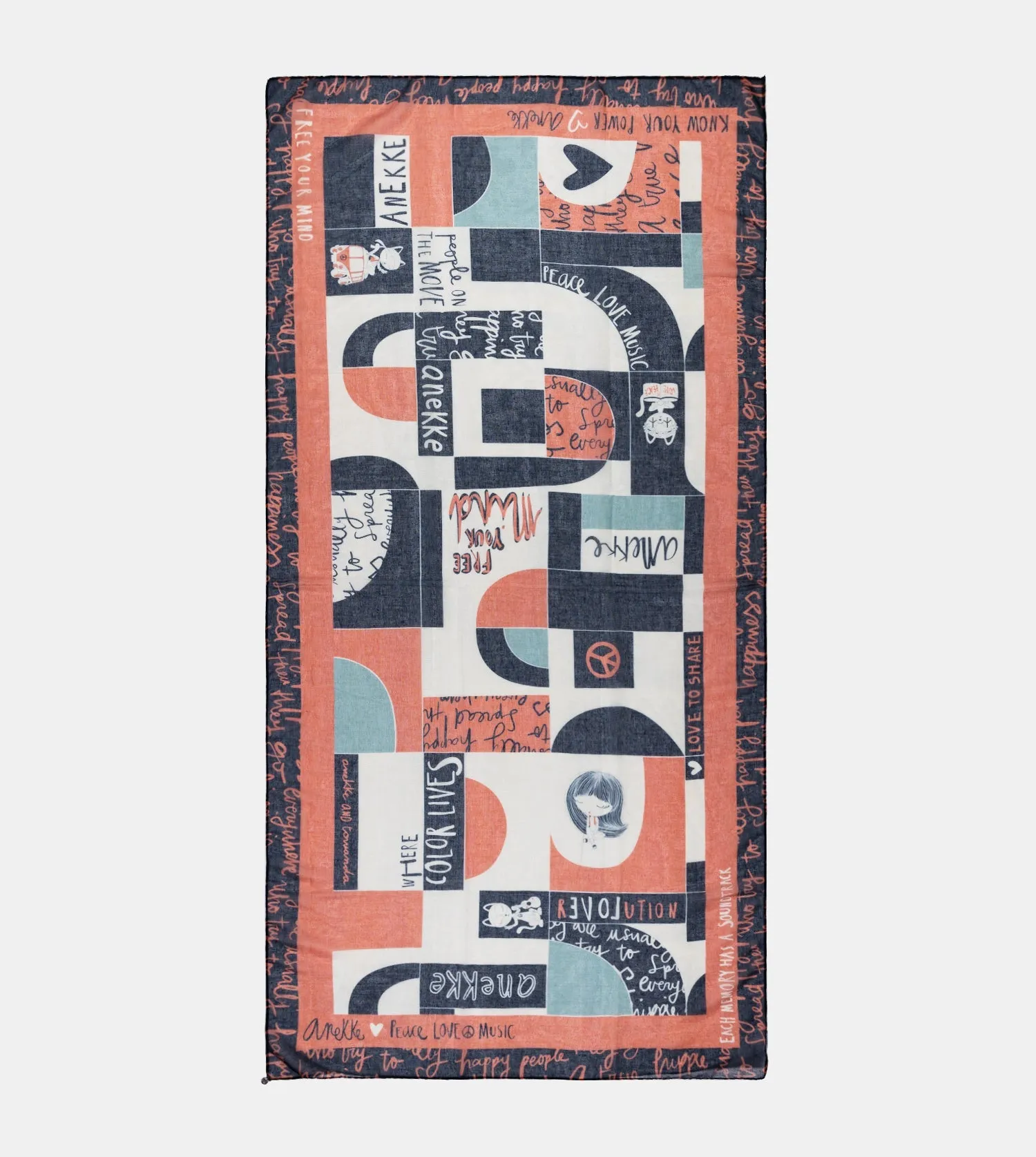 Sixties orange scarf
