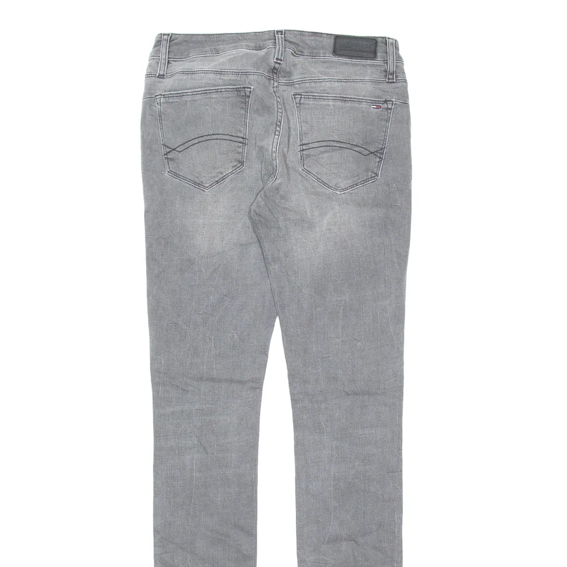 TOMMY HILFIGER Mens Jeans Grey Regular Straight W27 L32
