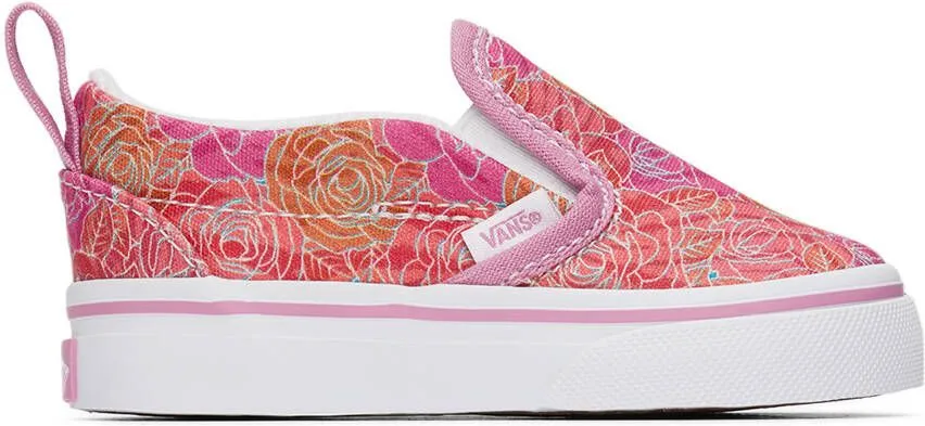 Vans Baby Pink Slip-On V Sneakers