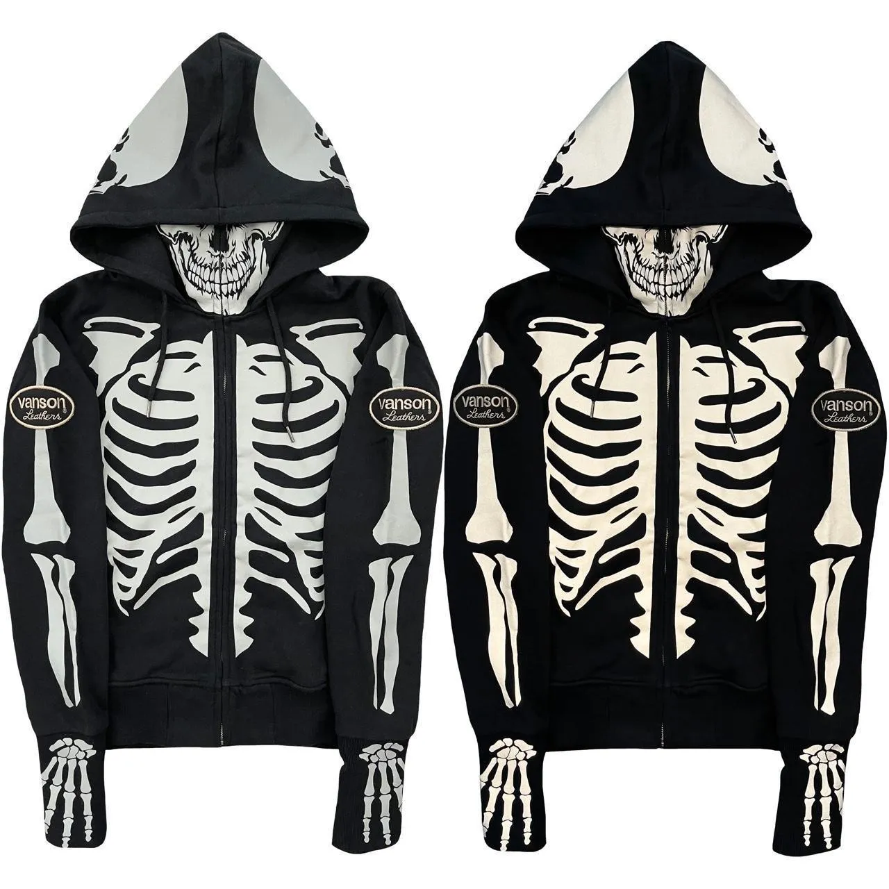 Vanson Skeleton Hoodie