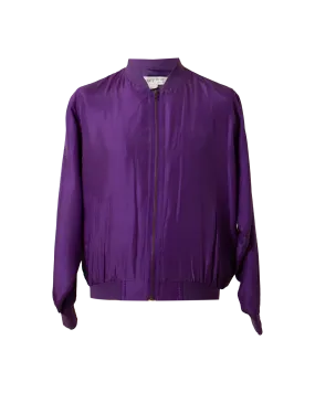 Vintage Silk Bomber Jacket
